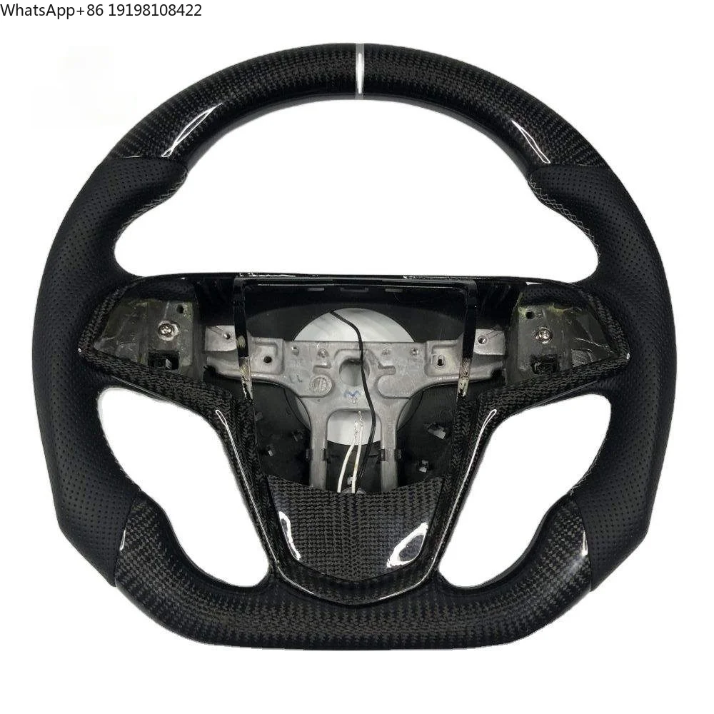 

Оригинальный улучшенный руль из углеродного волокна с 3 спицами, классический дизайн, для Cadillac ATS, руль из углеродного волокна