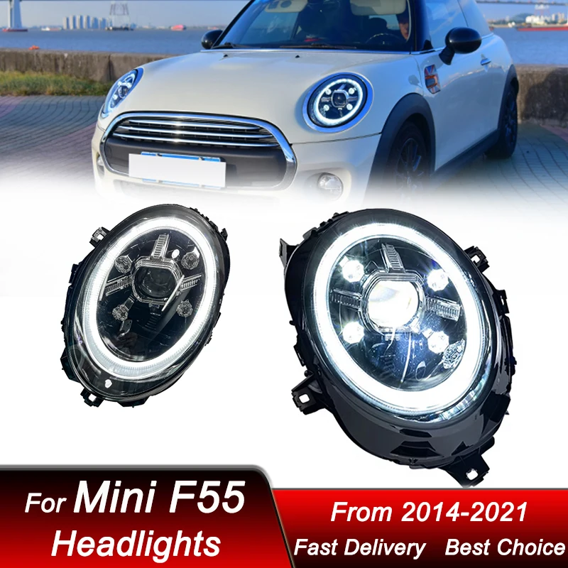 

Car Headlights For BMW Mini F55 F56 F54 2014-2021 new style full LED Headlamp Assembly Upgrade Projector Lens Accessories Kit