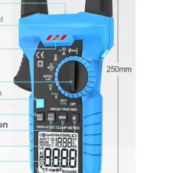 Digital Multimeter CM86B Clamp Type 1000A AC/DC True RMS Tester with Temperature Probe Non Contact Voltage Detection