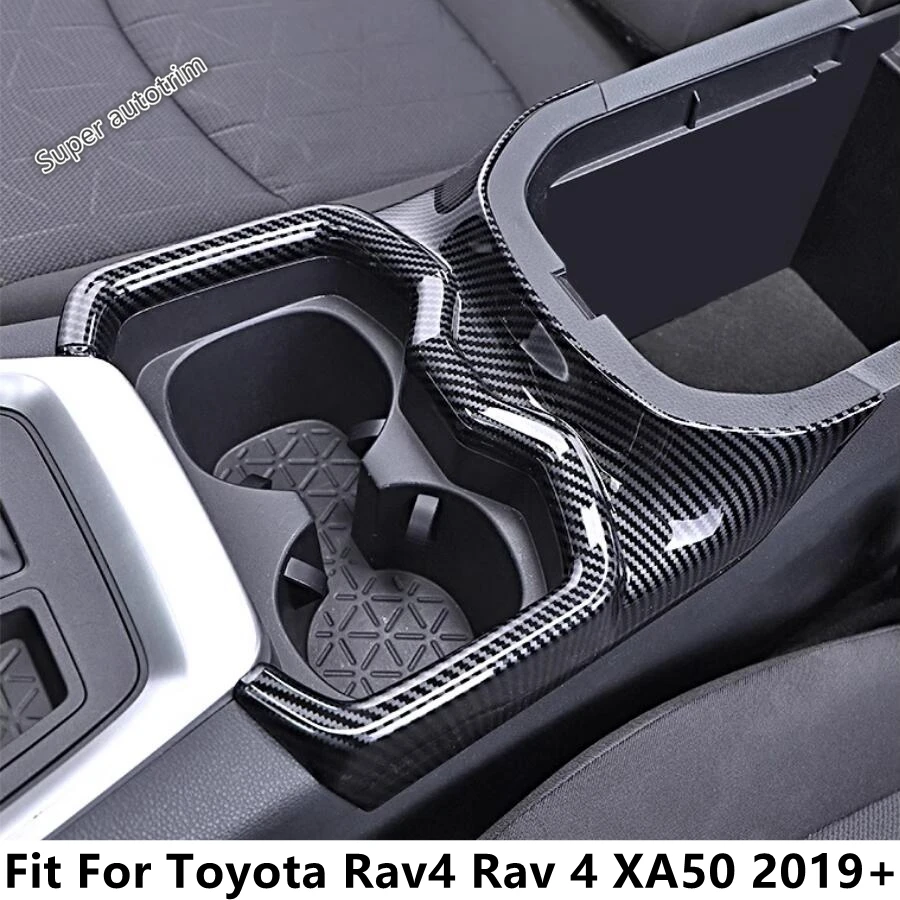 

Car Front Row Water Cup Holder Panel Frame Decoration Cover Trim Fit For TOYOTA RAV4 RAV 4 XA50 2019 - 2024 Interior Accessories