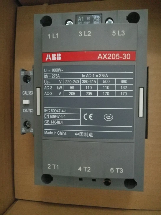 New Original ABB AC Contactor AX205-30-11-80 * 220-230V