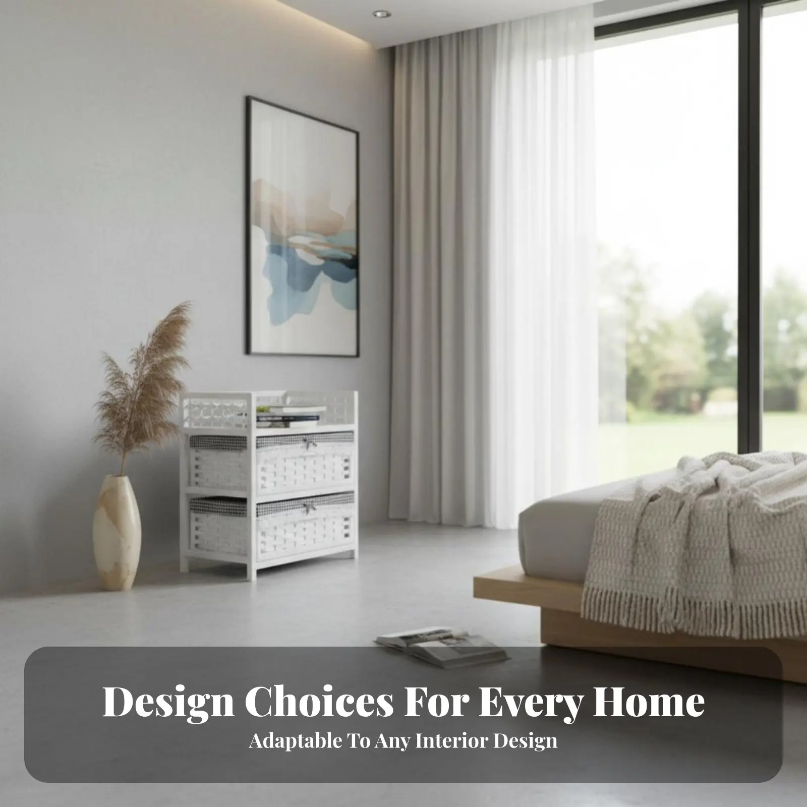 

Прикроватная тумбочка с 2 ящиками из ротанга, минималистичный и дизайнерский стиль, ручная работа, прочная и долговечная, для детской, гостиной