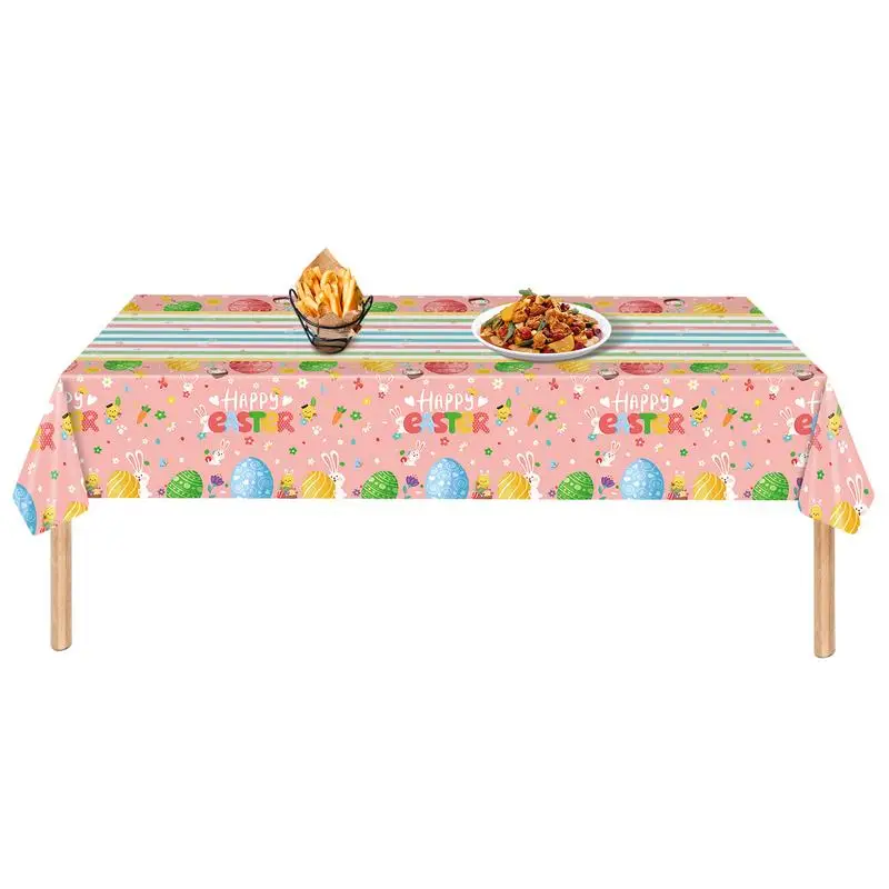 Spring Tablecloths Spring Theme Dining Table Cloths Table Decorations Waterproof Colorful Table Cover Party Supplies For Holiday