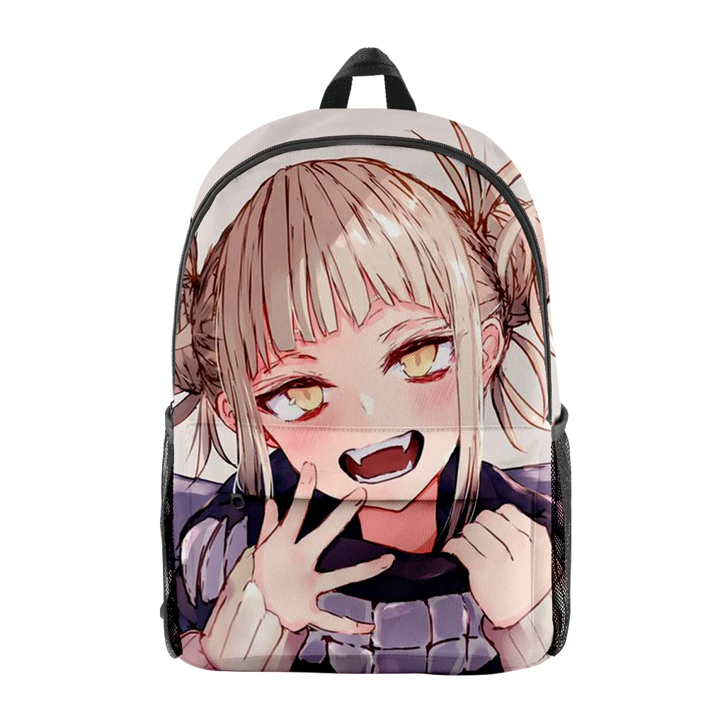 

Youthful My Hero Academia Toga Himiko School Bags Notebook Backpacks 3D Print Oxford Waterproof Boys/Girls Funny Travel Bags