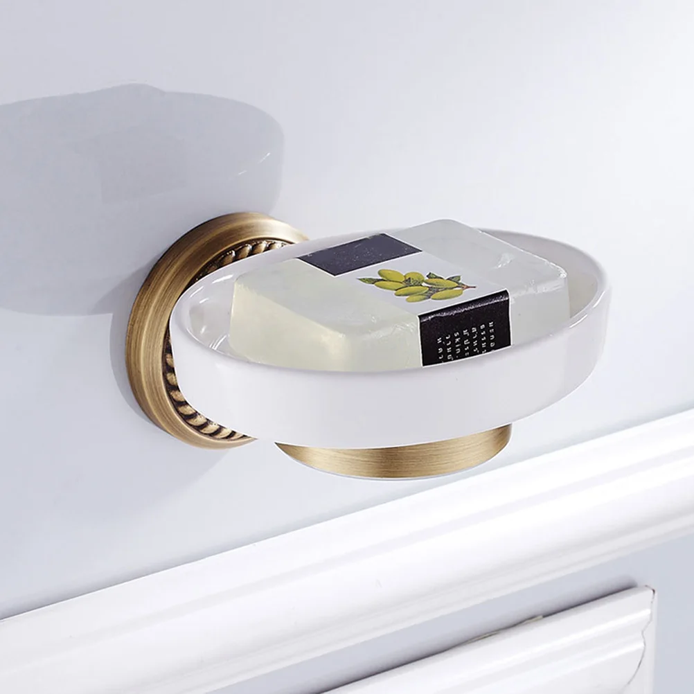 

Archaize Twist Copper Soap Case Wall Mount Bathroom Organizer Eco-Friendly Material Scratch Resistant Color Fading Avoidance