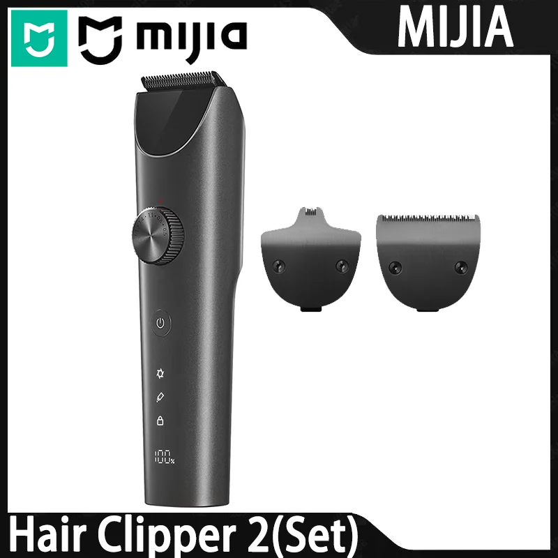 mijia-hair-clipper-2-set-electric-hair-trimmer-whole-body-washable-long-battery-life-two-speed-anti-pinch-hair