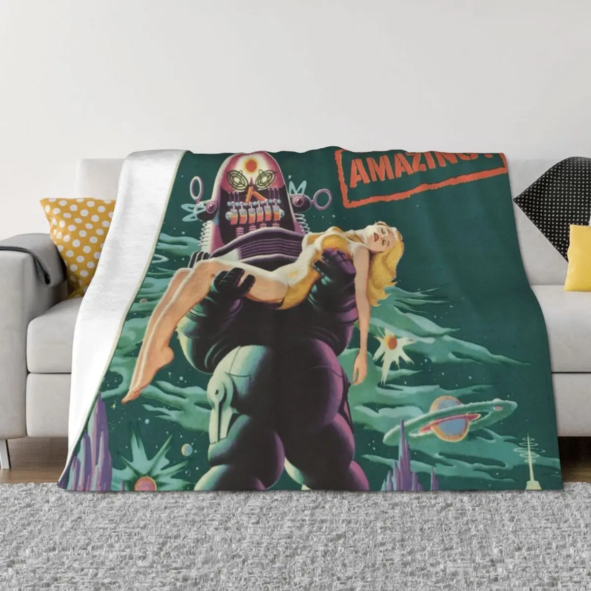 

Forbidden Planet Throw Blanket Heavy Thin Fashion Sofas Quilt Blankets
