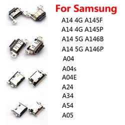 10Pcs USB Charging Port Connector Charge Socket Dock For Samsung A14 A04 A04s A04E A24 A34 A54 A05 A05s A13 A23 A33 A53 4G 5G