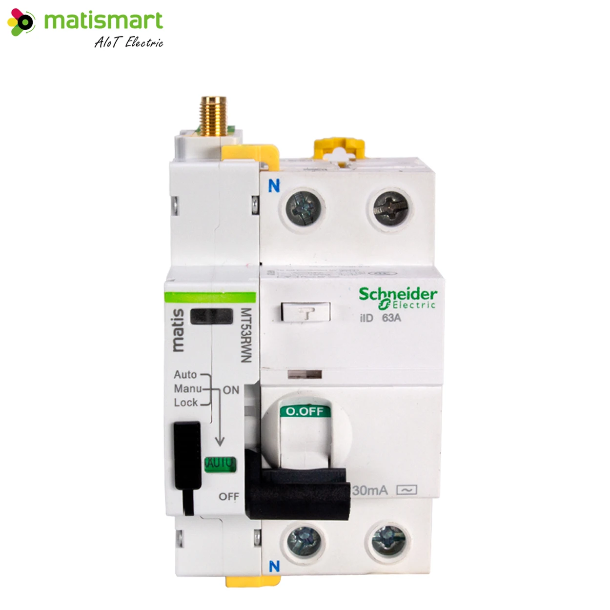 Matismart Wifi Recloser MT53RWN to Match schneider circuit breaker iID iC60