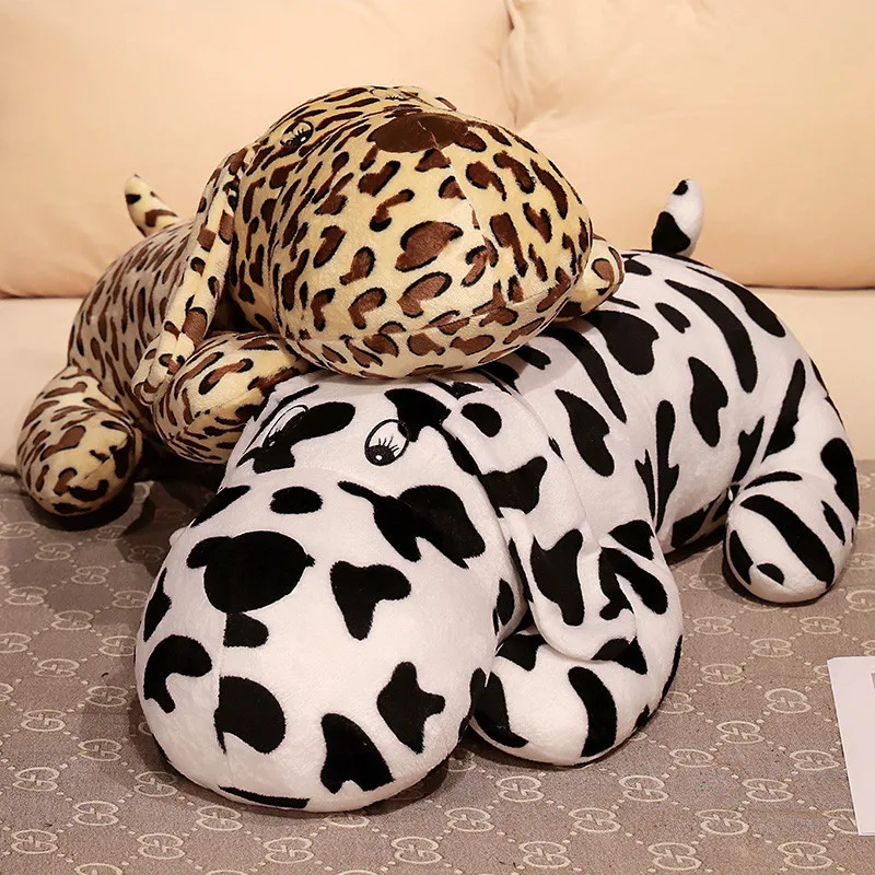 

90cm Simulation 3D Print Spot Dog Plush Long Pillow Funny Stuffed Animals Puppy Soft Plushie Doll Toys Kids Gifts Cushion Decor