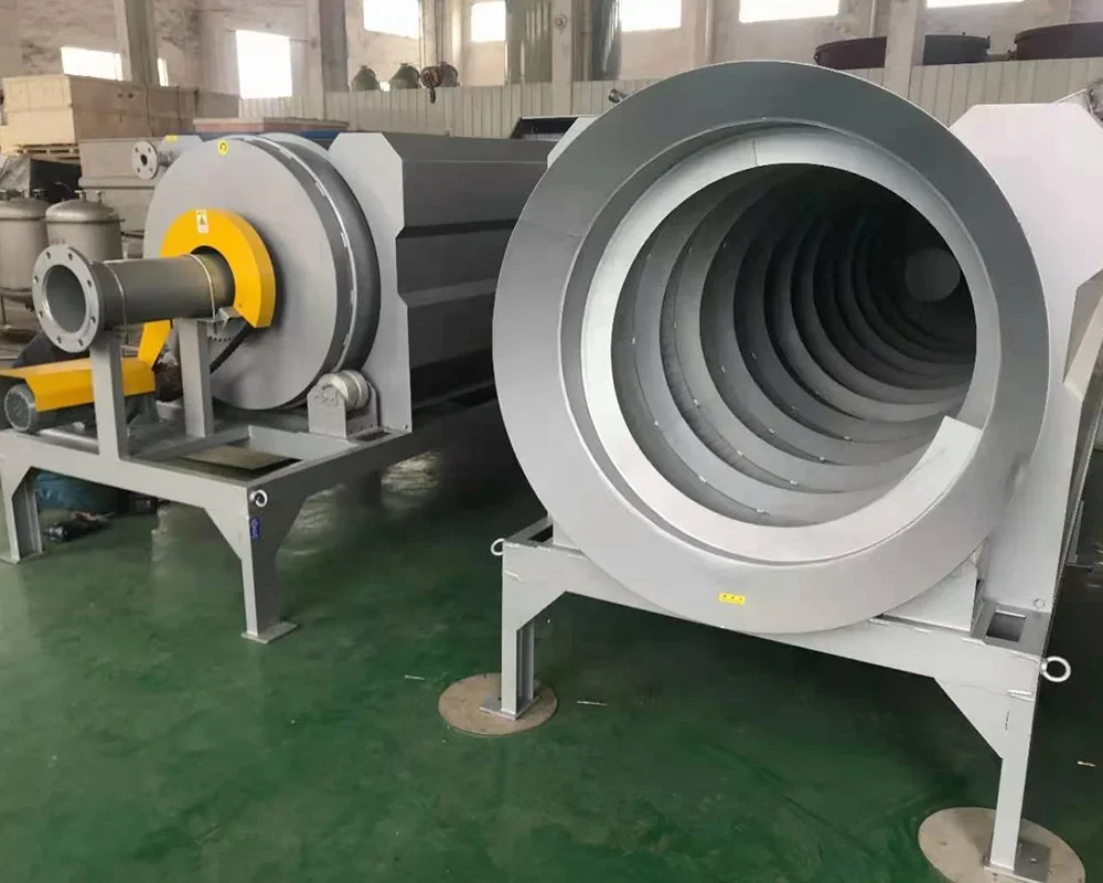 Wastewater screening equipment spiral rotary drum filter water treatment