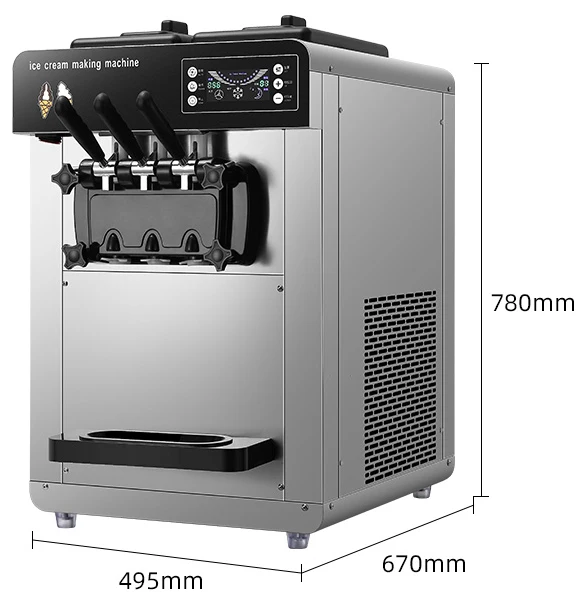 

New Arrival Popular 12L Big Capacity Ice Cream Making Machine 304 Stainless Steel Ice Cream Machine with Compressor Touch Panel