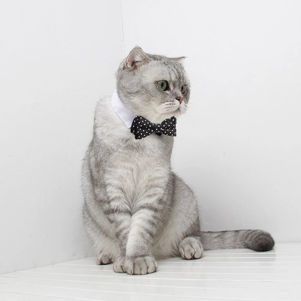 

Puppy Collars Bow Necklace Tie Pet Chain Dog Accessories Ties with Bell