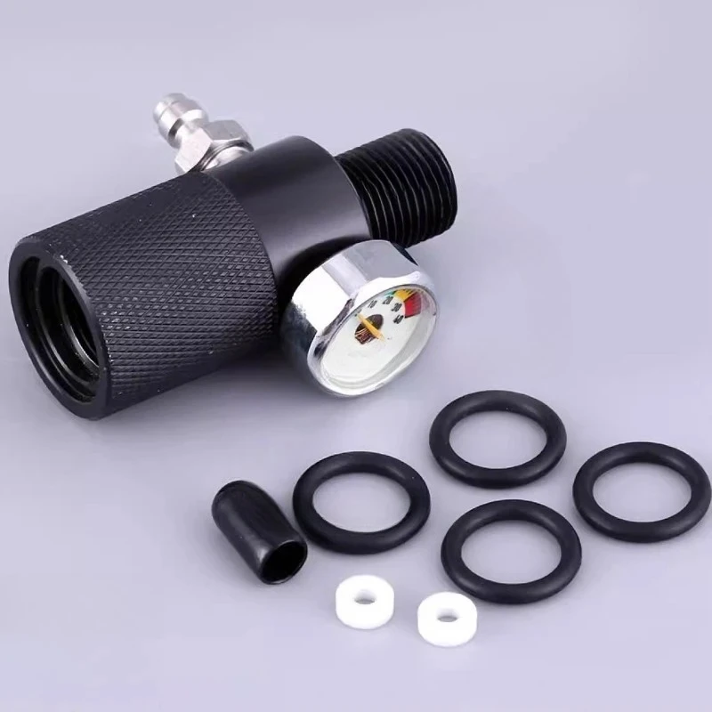 

Клапан измерения давления с двойным отверстием 40 МПа с манометром, светящимся дисплеем, надувным адаптером