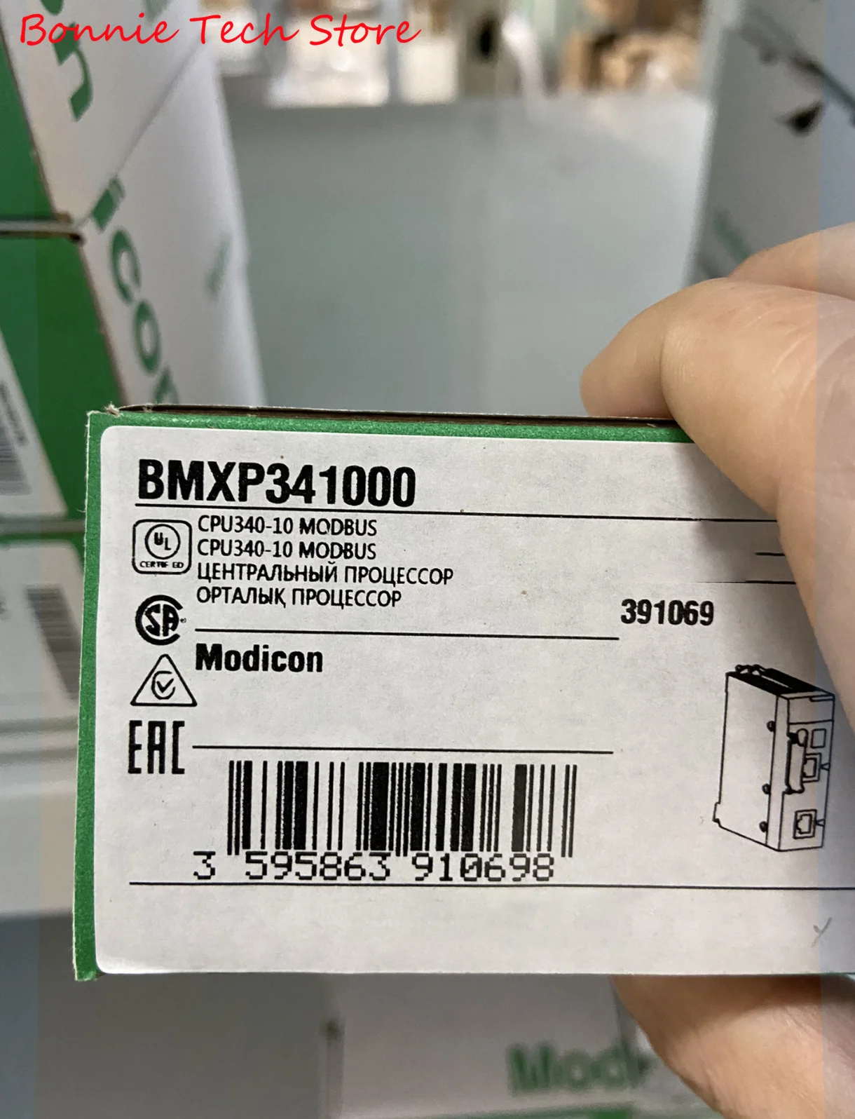 シュナイダープロセッサ用bmxp341000、M340-Max 512、ディスクリートアナログi/o-modbus 128