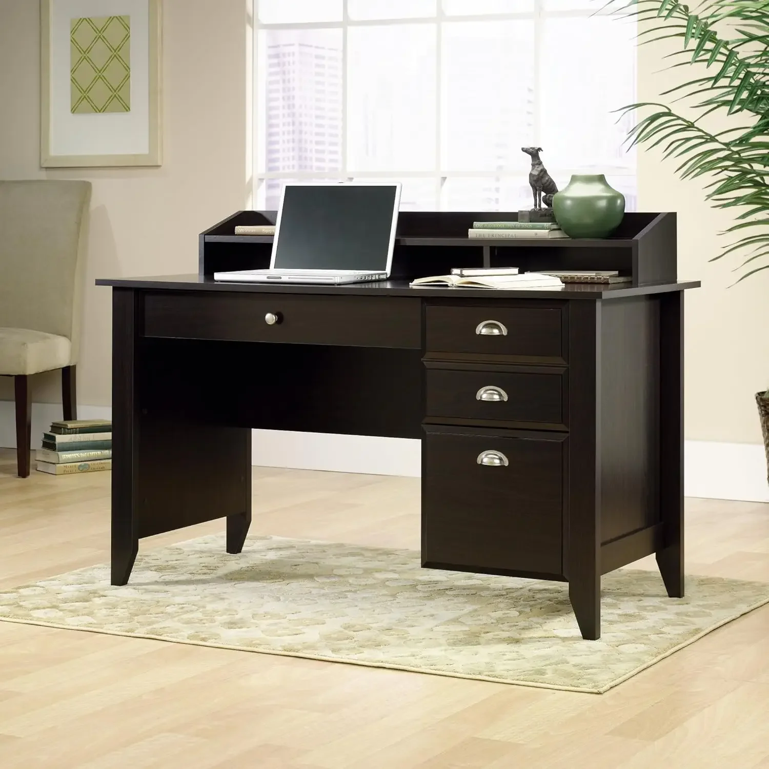 

Sauder Shoal Creek Desk, Jamocha Wood finish