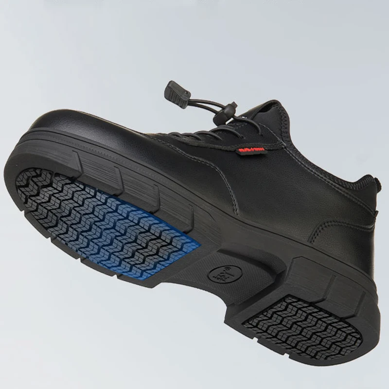 Waterproof Men's Leather Shoes Insulated 6KV Electrician Shoes Composite Toe Anti-Smash Safety Shoes Anti-Puncture Work Shoes
