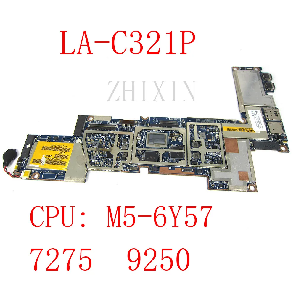 yourui For DELL 12 7275 XPS 12 9250 Laptop Motherboard CN-0675H4 0675H4 LA-C321P W/ SR2EG M5-6Y57 CPU Mainboard 100% Work