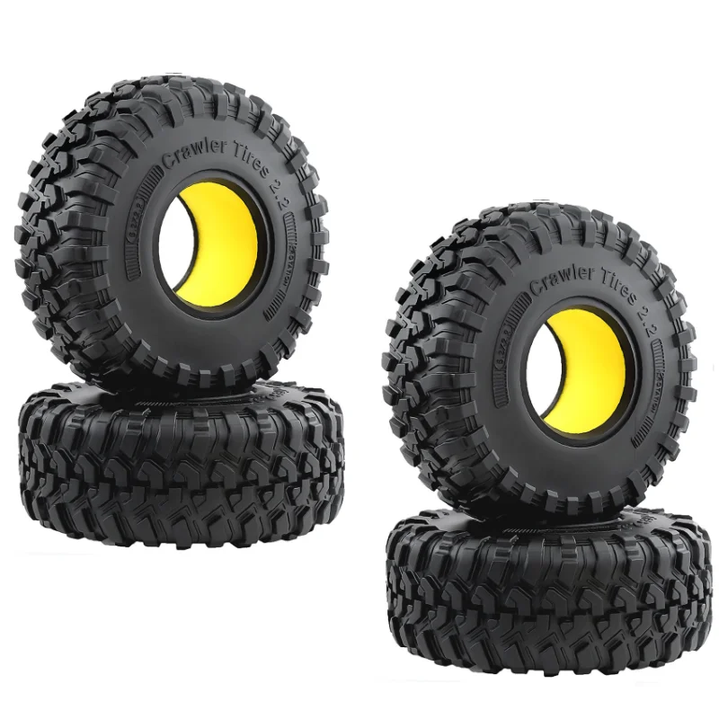 

WOWFU-For 1:10 RC Rock Crawler Axial SCX10 TRX-4 D90 D110 TF2 Traxxas Upgrade RC Truck 4PCS 2.2" Rock Tyres Wheel Tires