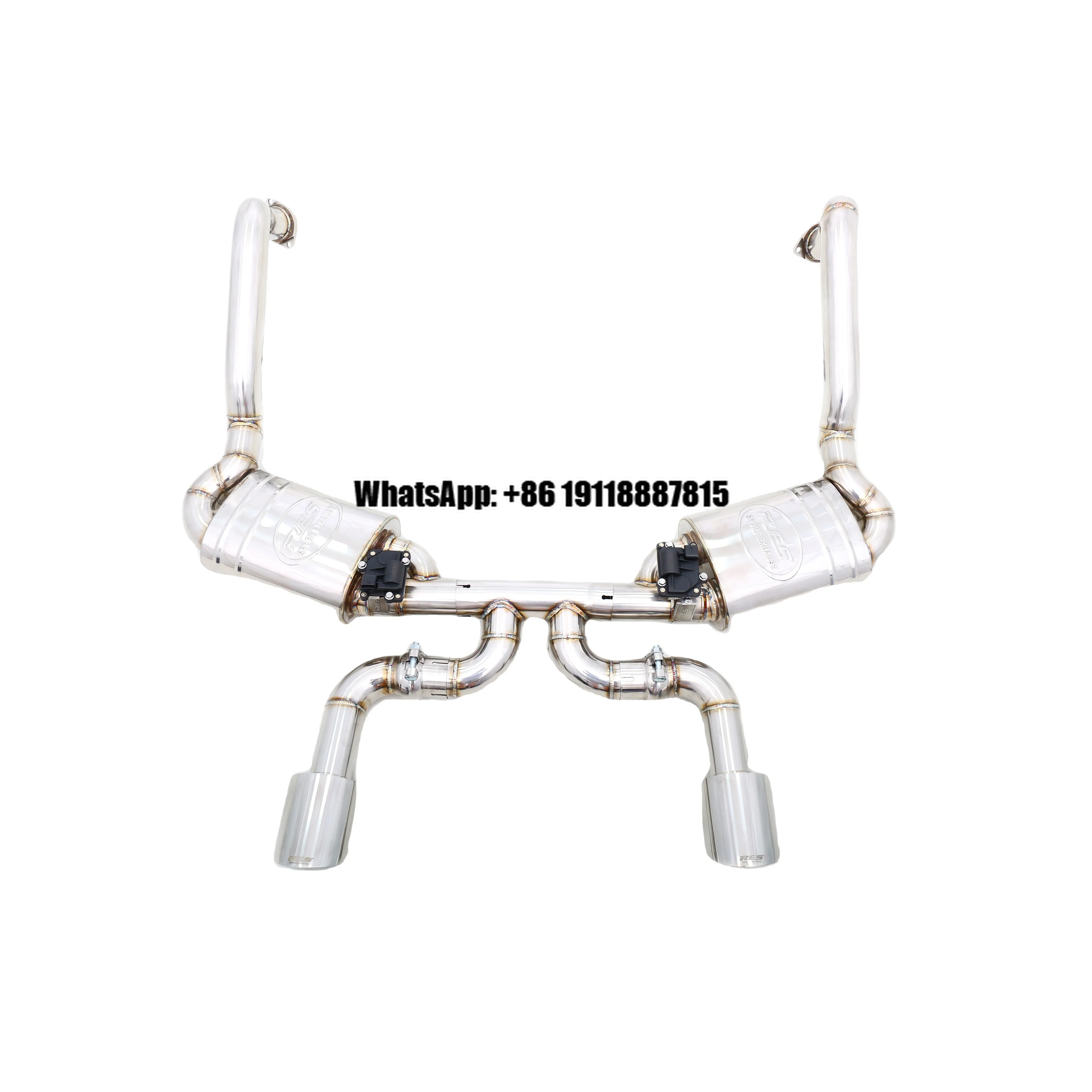 

Выхлопная система Catback из нержавеющей стали 304 объемом 2,7 л с клапаном и диффузором GT4 (981)