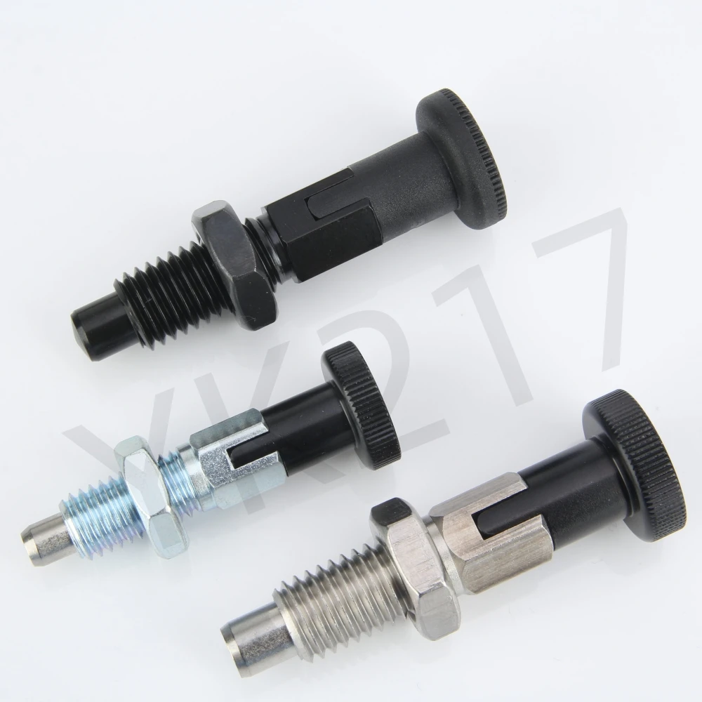 YK217 High Precision Hand Retractable Spring Self-Locking Indexing Bolts Locating Pins Index Plungers With Nuts