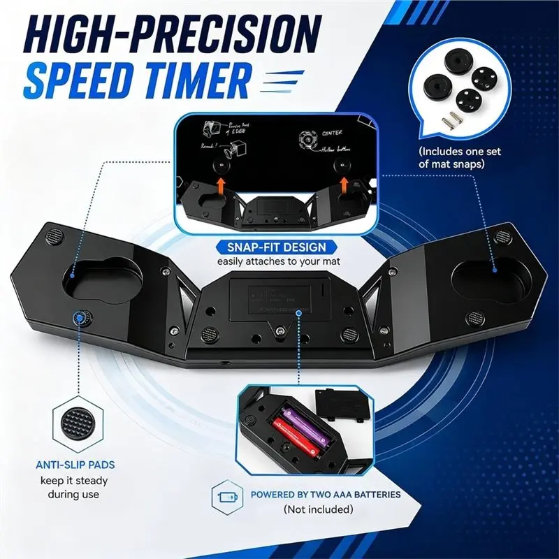 Best-Cube Race Stack Competition Timer,Touch Control, Professional Speed Cube Timing Device With Display Perfect For Gift Giving