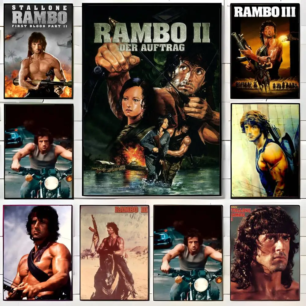 Rambo First Blood Poster Wall Art Print Decorative Mural Home Decor Gift Unframed