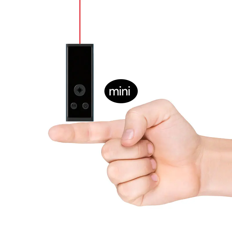 Mini medidor de distancia láser digital de alta precisión, rango de 30-60 M, tipo USB: carga, carcasa de metal | Herramienta de medición
