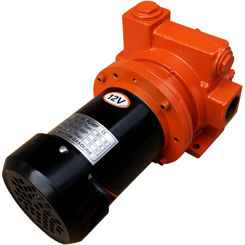 600W oil well pump high-power diesel pump 12V24V220V large flow self priming pump vehicle mounted fuel dispenser