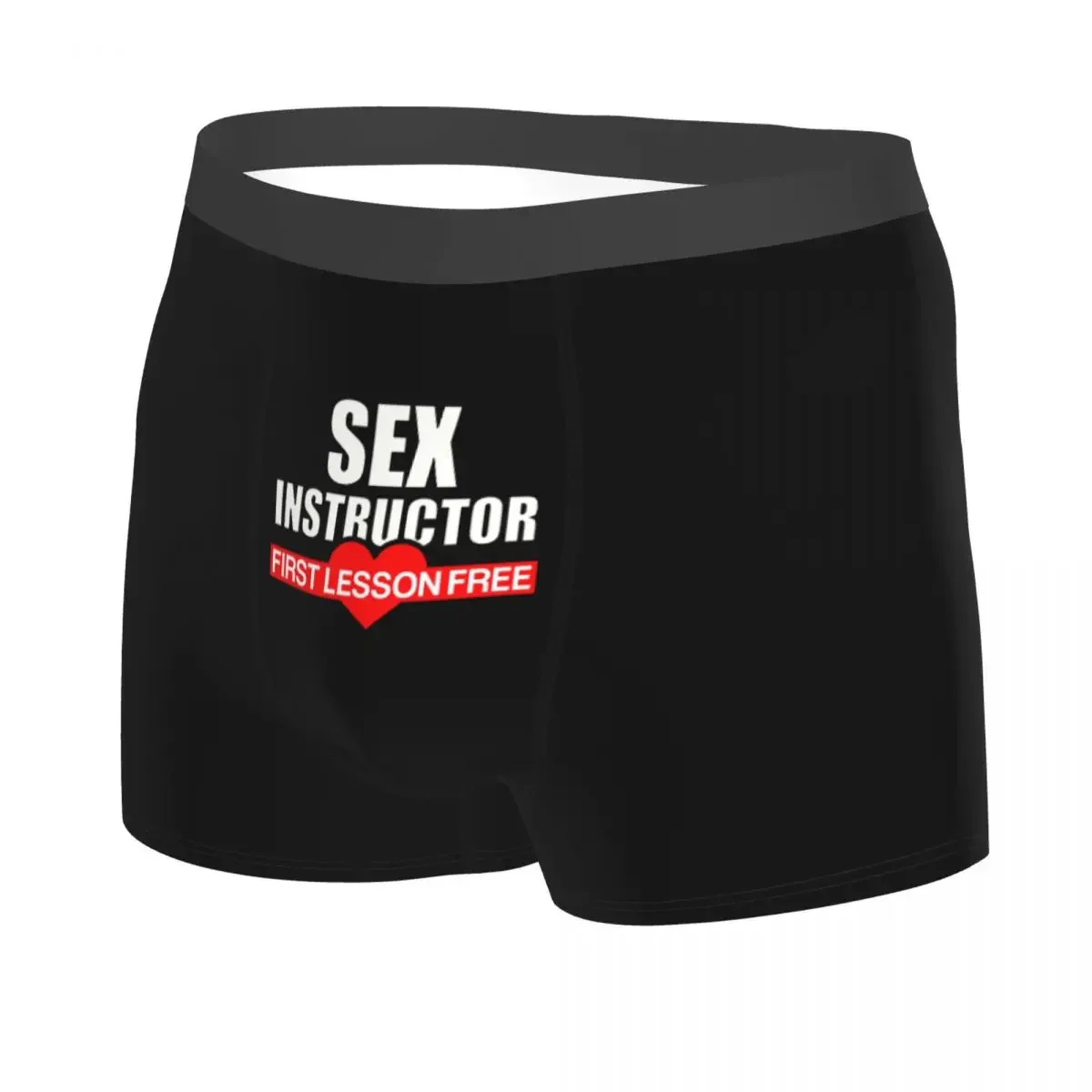 Roupa interior personalizada do instrutor do sexo dos homens, boxer do estiramento, shorts da cueca, calcinha macia, cuecas sexy para o sexo masculino