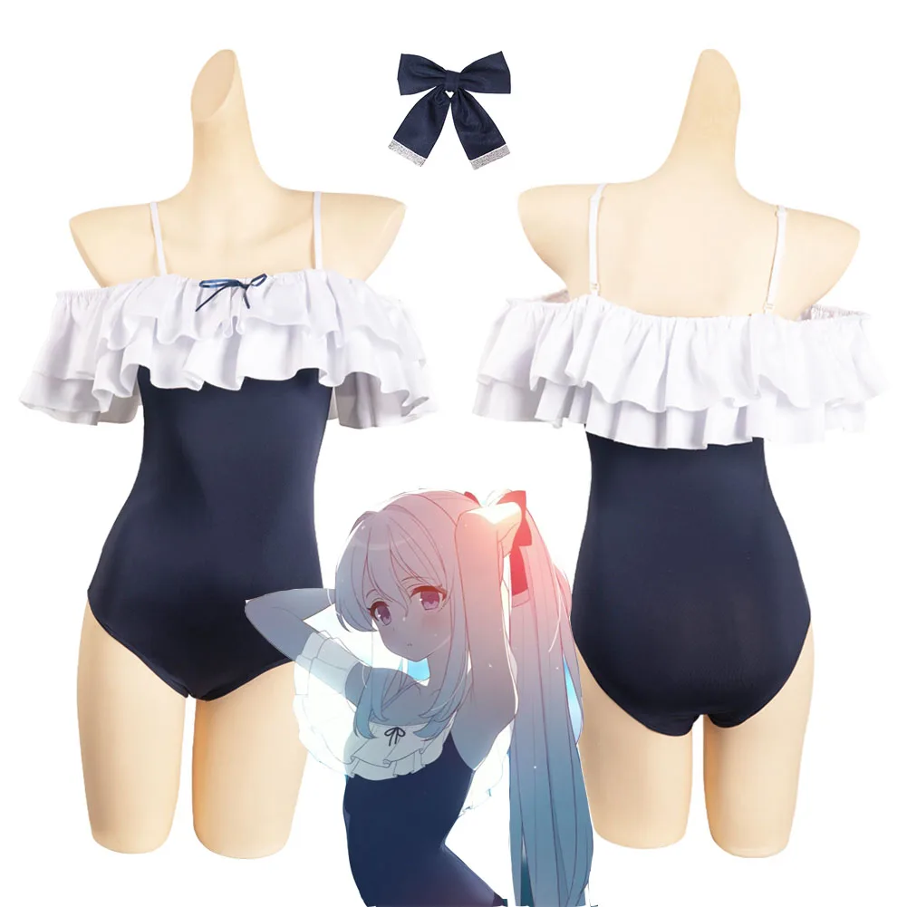 Archive Tsukiyuki Miyako Cosplay Swimsuit Costume Jumpsuit Women Girls Summer Swimwear Dress Halloween Carnival Party Suit