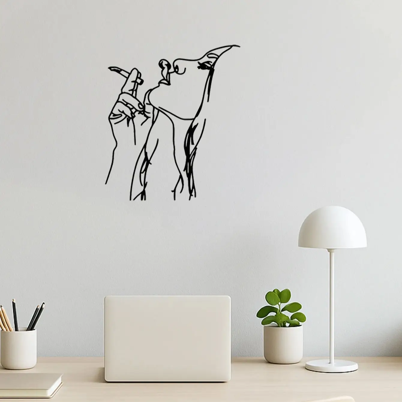 Abstraktes Wandkunstschild aus Metall, Vintage-Heimdekoration für Wohnzimmer, Büro, Café