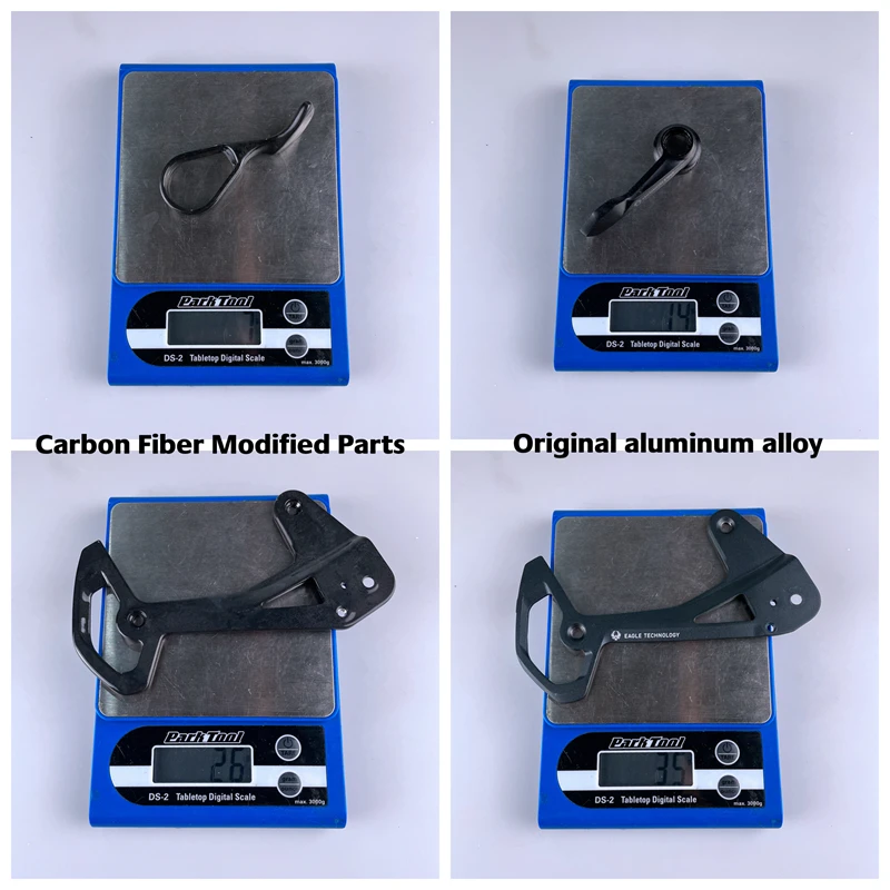 ZRACE GX EAGLE Carbon Fiber Modified Parts, Carbon Fiber Rear Derailleur Cage, Adjustable Carbon Fiber Shifter Lever
