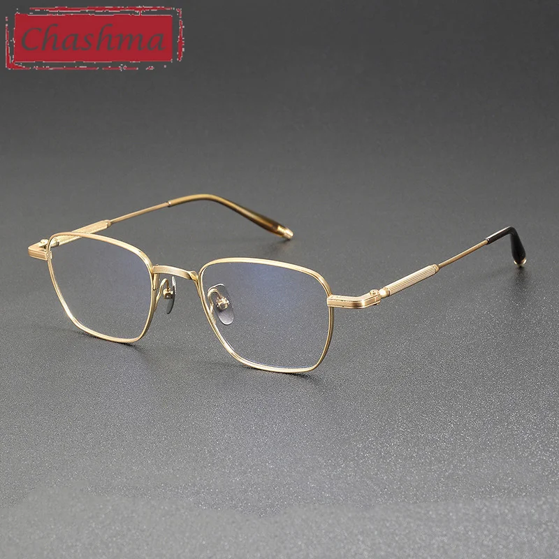 

Chashma Gentlemen очки из чистого титана, оптические ультралегкие дизайнерские линзы высшего качества, оправа для линз по рецепту, мужские Gafas для рецепта