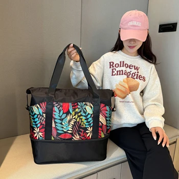 תיק מטען נסיעה הדפסה תיק נשיאה על תיק גדול קיבולת סופ 