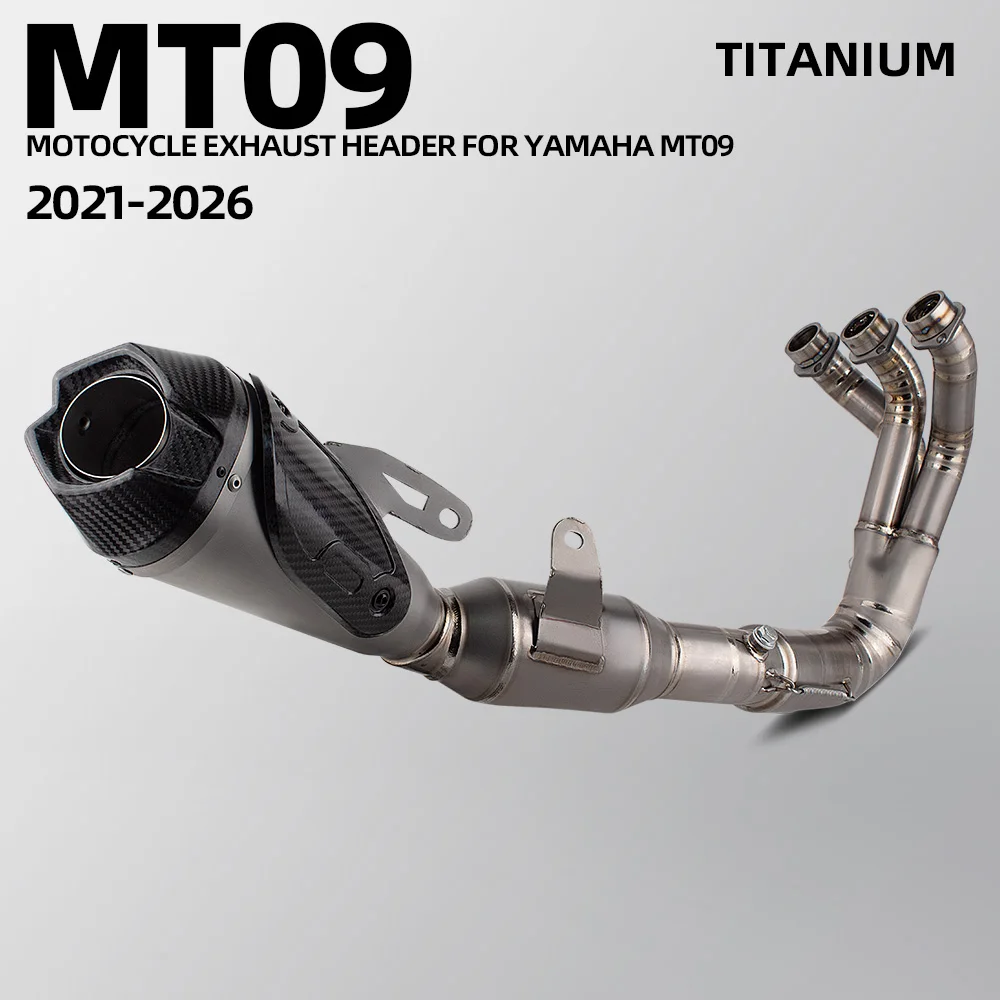 R9 Exhaust System For Yamaha YZF-R9 MT09 MT09SP MT-09/SP FZ09 2021-2026 Motorcycle Exhausts Pipe Super Racing Manifold Muffler