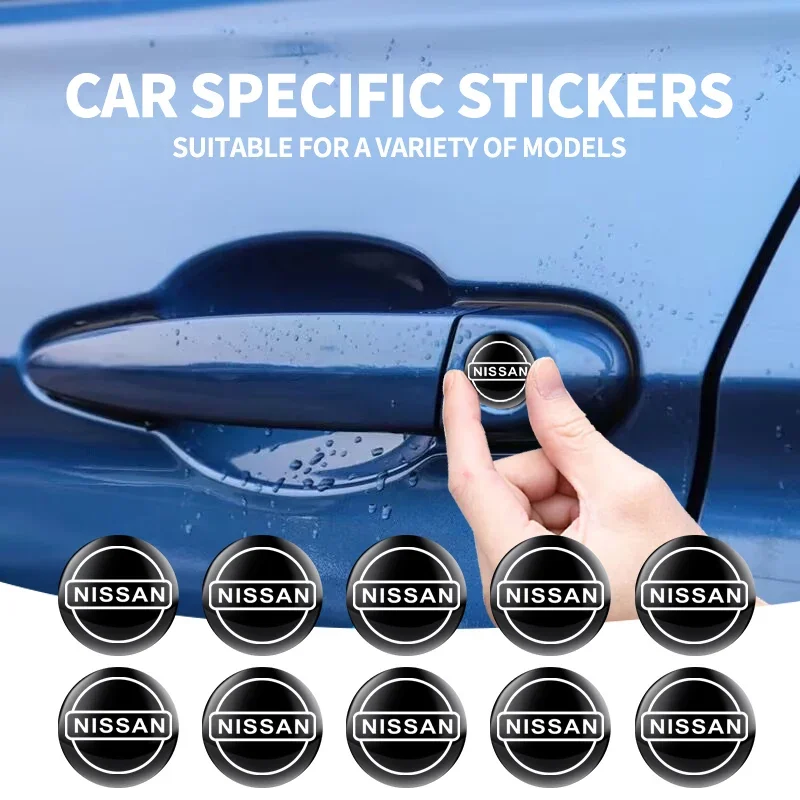 2/5/10Pcs Car styling Lock Keyhole Stickers Decoration Protection For Nissan X-trail Qashqai Note Juke Sentra Patrol Leaf