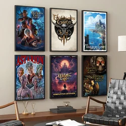 B-Baldur S Gate 3 Game Classic Vintage Posters HD Quality Wall Art Retro Posters for Home Room Wall Decor