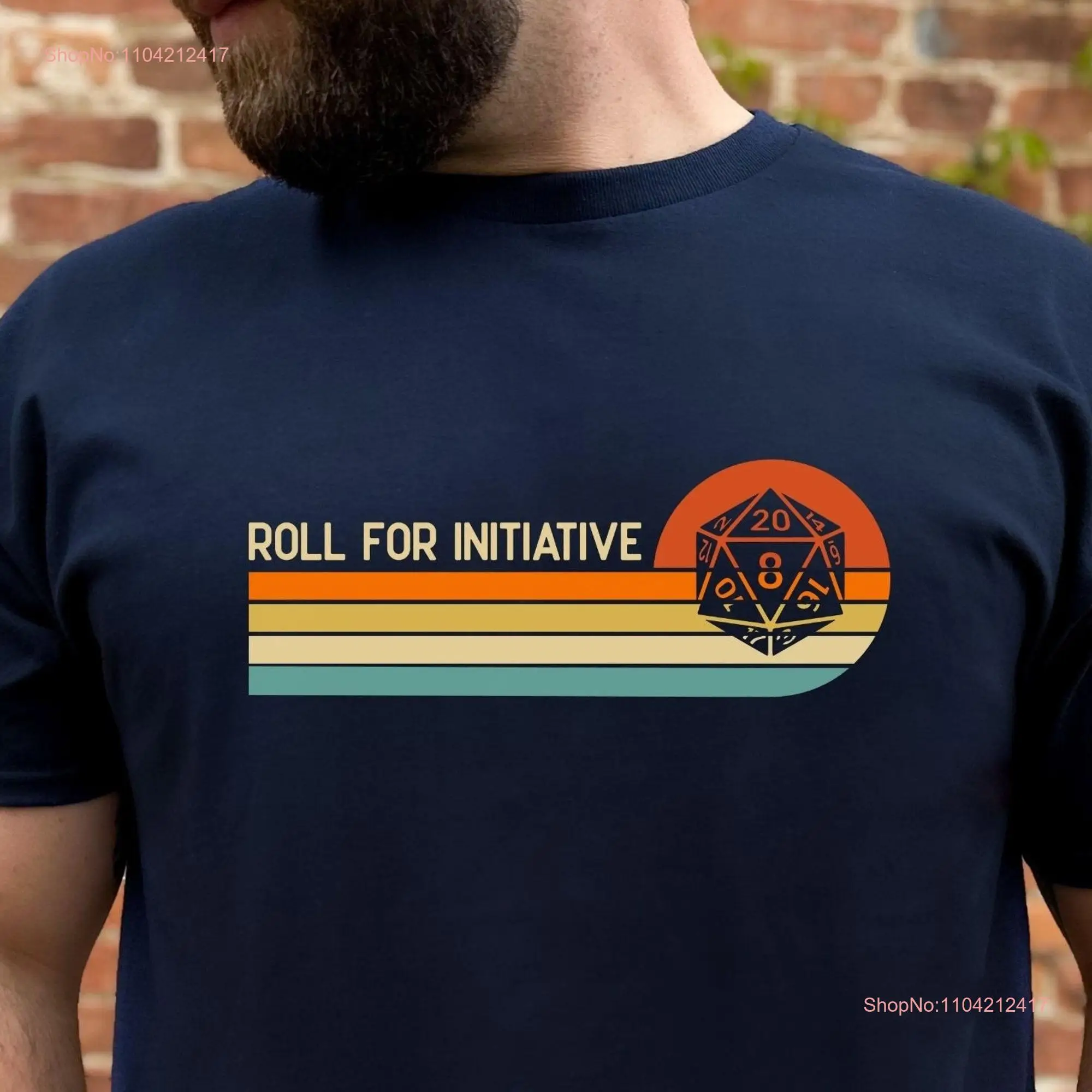 Rolle für Initiative RPG Gamer Shirt Dungeon Master Slay Dragons D20 Würfel TTRPG Gaming Geek Rollenspiel Big Plus Size T Crit Hit