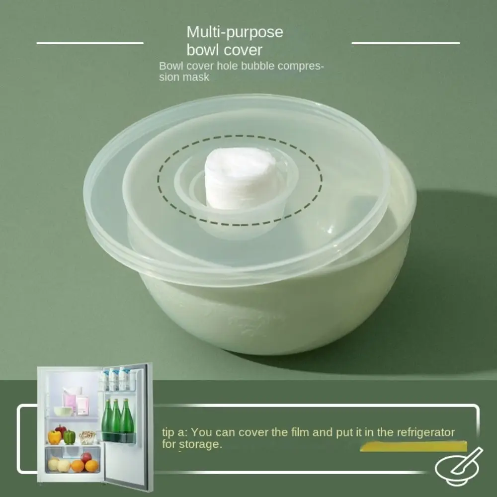 Juego de cuencos para mezclar mascarilla facial verde, aplicador de mascarilla Facial reutilizable para el cuidado de la piel, herramientas de belleza DIY de plástico duradero, Kit de cuidado Facial
