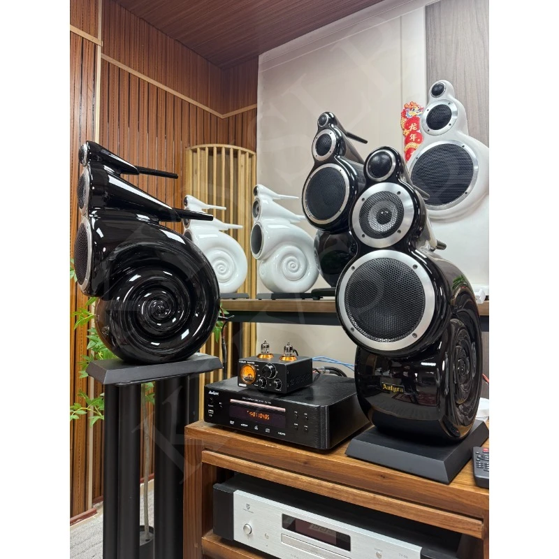 8 Inch Passive Speaker High Fidelity HiFi Wooden Home Professional Fever Bookshelf Speaker Three-way Audio Sound Quality