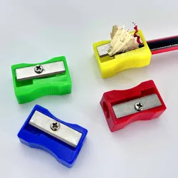 50pcs Mini Mixed Colors Pencil Sharpener for Office Students Kids Student Plastic Sketch Manual Pencil Sharpener Pencil Cutter