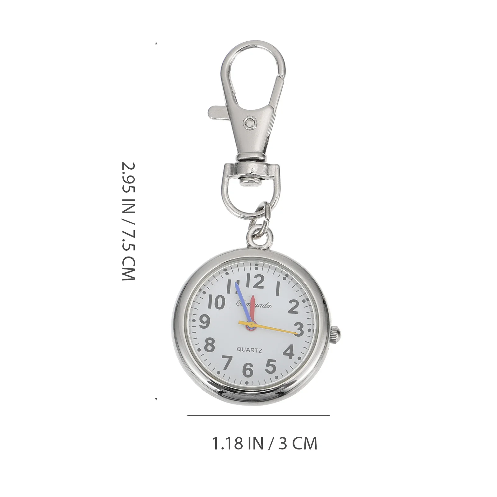 1Pcs Alloy Digital Watch for Kids with Large Display Portable Pocket Watch Child Learning Time Tool Design