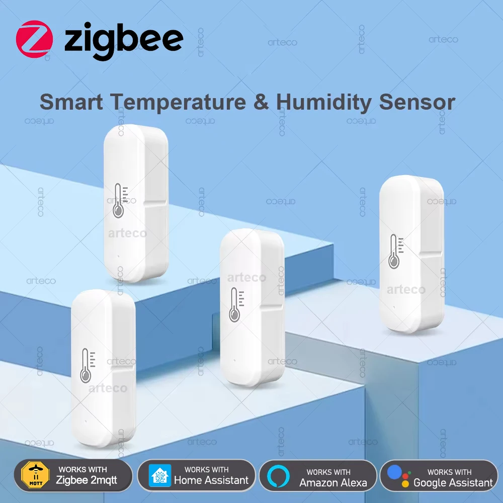 

ZigBee умный датчик температуры и влажности приложение удаленный монитор для умного дома работает с Alexa Home Assistant Zigbee2mqtt
