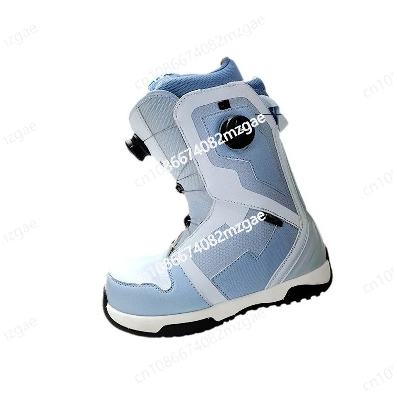 

Double Button Snowshoes Snowboard Fast Wear Snowshoes Men's and Women's All-round Carved Flat Flower Freestyle Skiing Boots