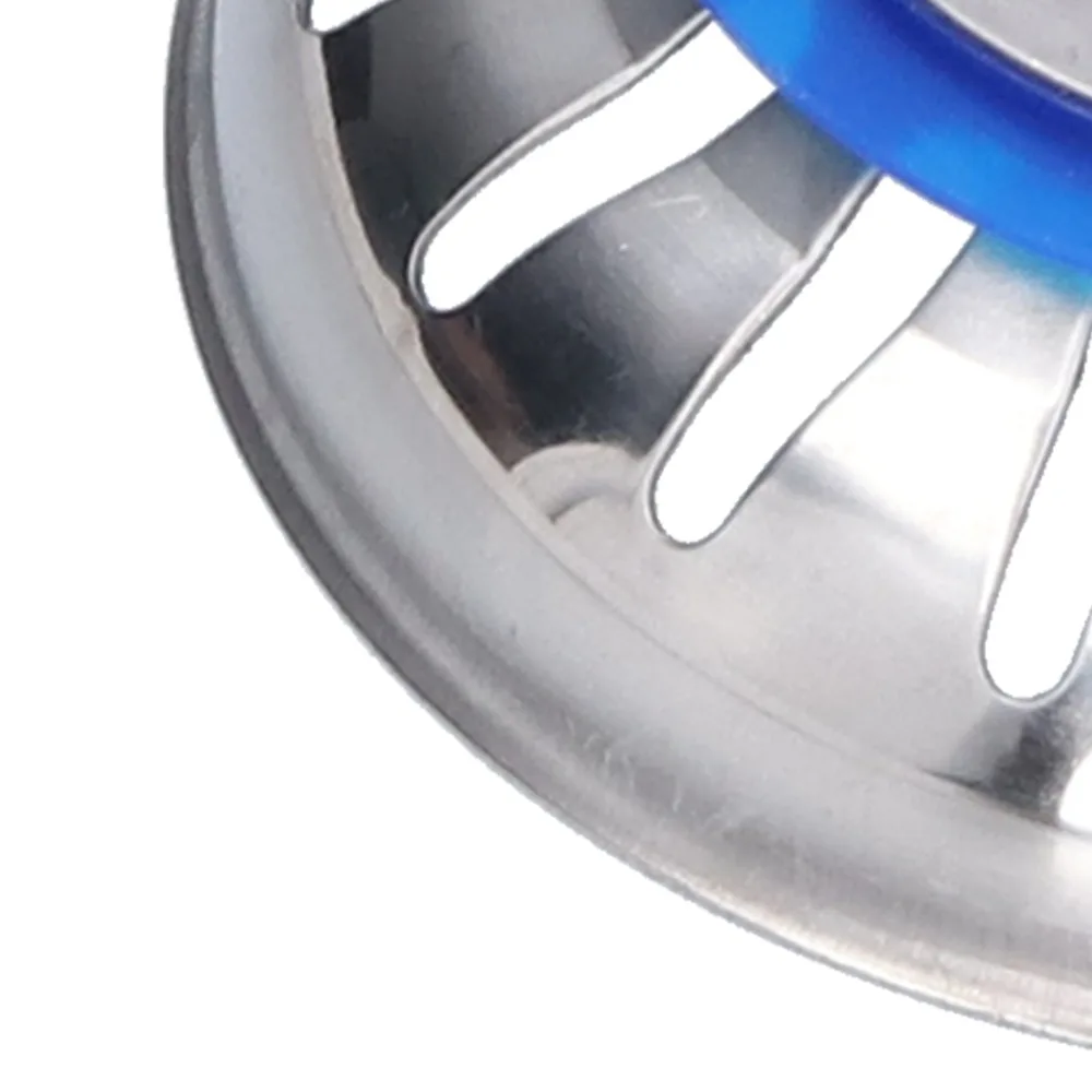 2 Pack 304 Stainless Steel Kitchen Sink Strainer Multiple Holes Anti Clog Sink Filter Stopper 80mm / 3.15in Diameter Smooth Flow