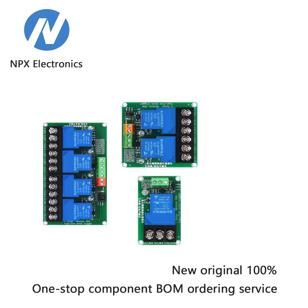 1-channel 2-channel 4-channel 30A high and low level trigger relay module 5V smart home PLC automation control