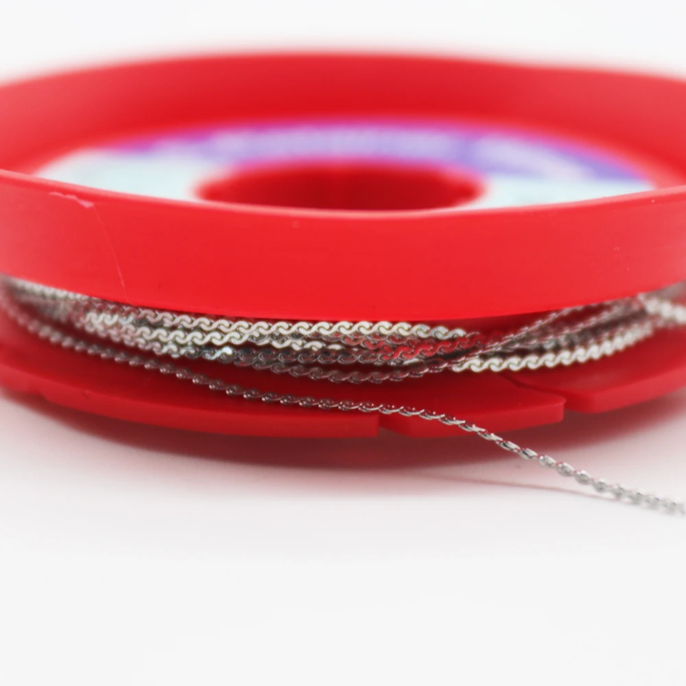 1m Orthodontic Stainless Steel Dental Lingual Retainer Chain Wires Flat Plate Archwires Soft/Hard Dentist  Materials