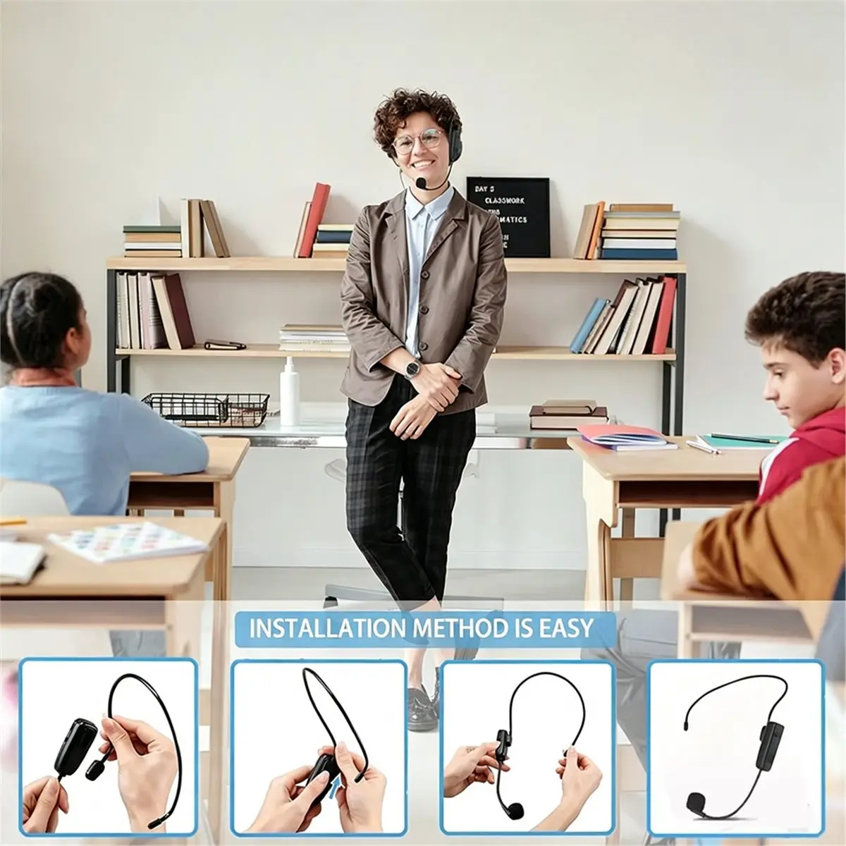 E108 Wireless Saxophone Microphone Receiver and Transmitter System Clip on Instrument Mic for Saxophones Speakers AMP
