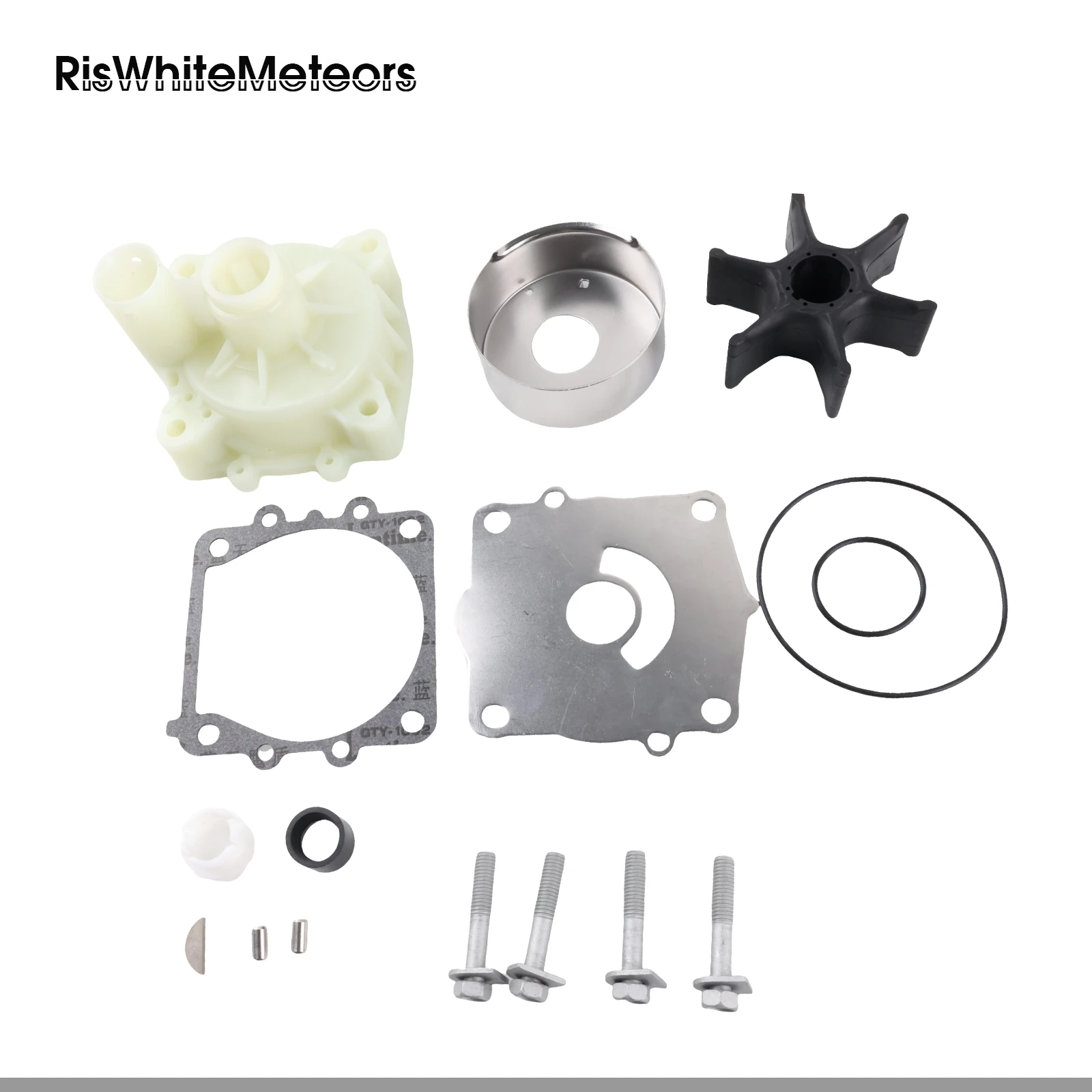 RisWhiteMeteors 68V-W0078-00 Water Pump Repair Kit Replacement for Yamaha Outboard 75HP 90HP 115HP image 6